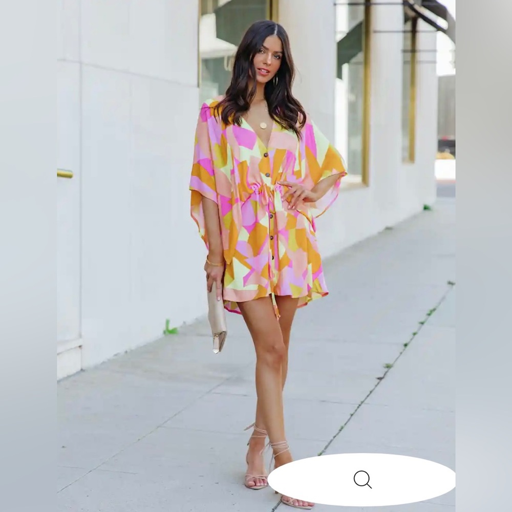 NWT kimono tie waist dress